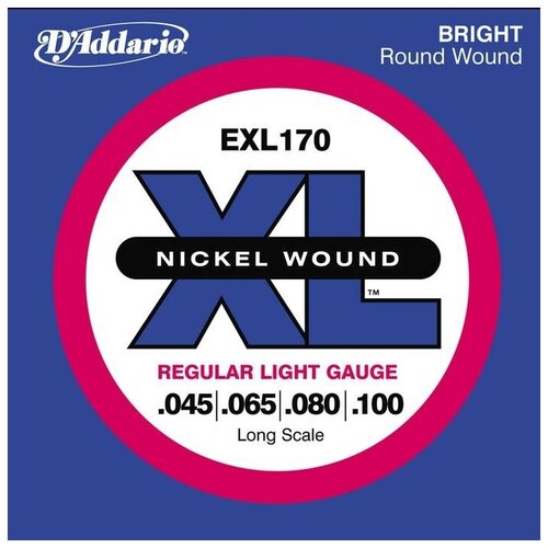 D'Addario EXL170 Regular Light Gauge струны для 4-х струнной