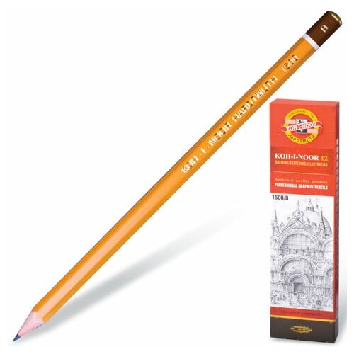 Карандаш ч/гр. Koh-i-Noor 1500 (B) (1шт)