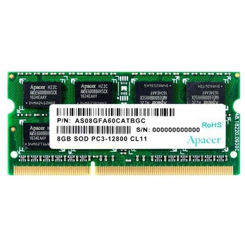 Оперативная память Apacer 8 ГБ DDR3 1600 МГц SODIMM CL11