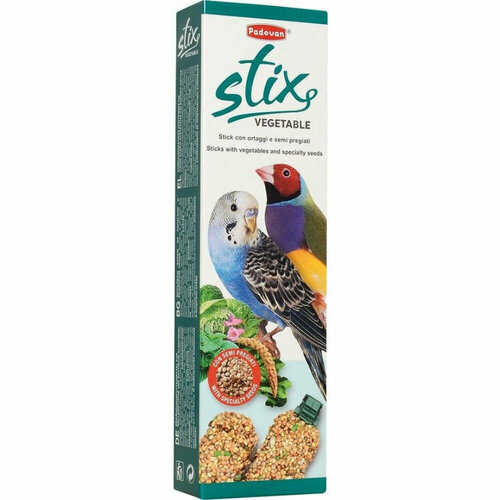 Лакомство Padovan Stix Vegetable Cocorite палочки овощные для волнистых