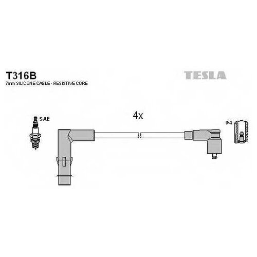 Провода зажигания TESLA