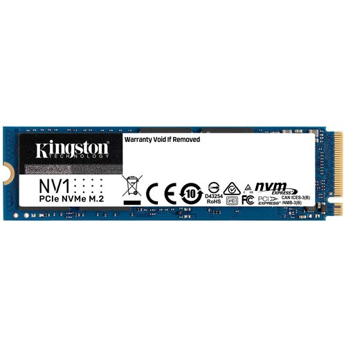 Накопитель SSD Kingston PCI-E x4 1Tb SNVS/1000G NV1 M.2 2280