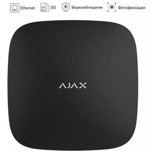  Интеллектуальная централь Ajax Hub 2 Plus Черный