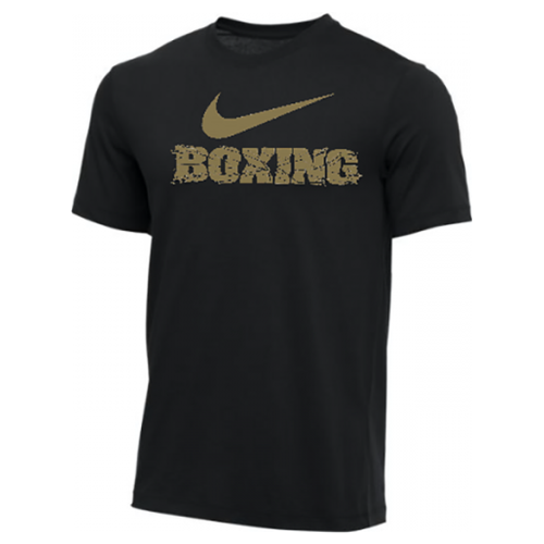 Футболка NIKE COTTON DRI-FIT BOXING Black-Gold (S)