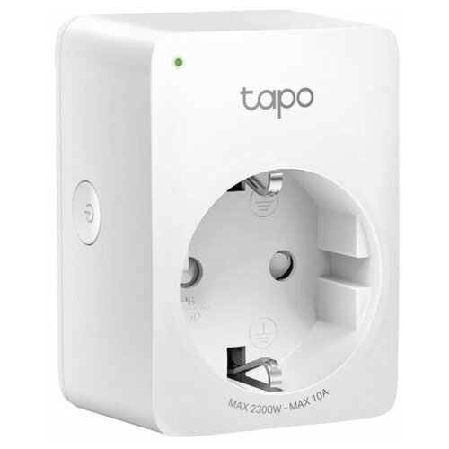 Умная розетка TP-LINK Tapo P100 10 А с заземлением Белый