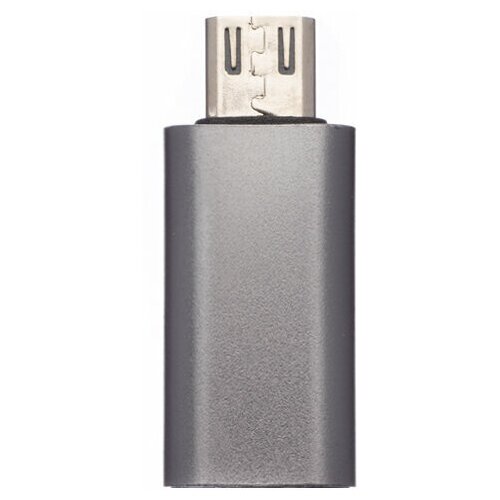 Переходник Apple Lightning 8-Pin на Micro USB, черный, ISA, 