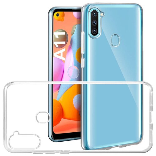 Силиконовый чехол для Samsung Galaxy A11 прозрачный