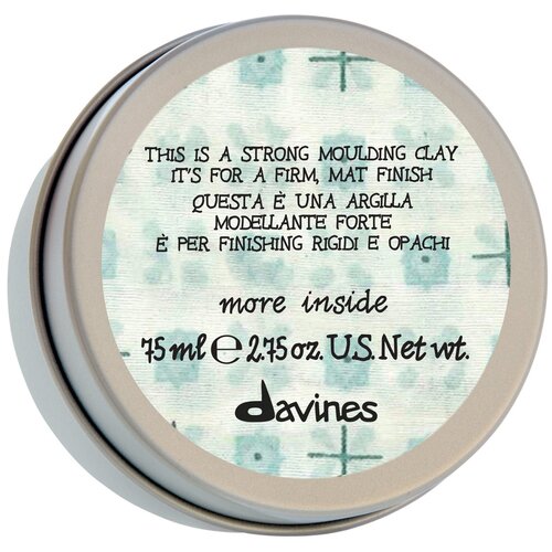 Воск и паста  Беру Davines More Inside моделирующая глина для стойкого матового финиша Strong Moulding, сильная фиксация, 75 мл