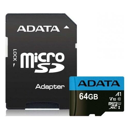 A-Data Micro SecureDigital 64Gb A-DATA AUSDX64GUICL10A1-RA1