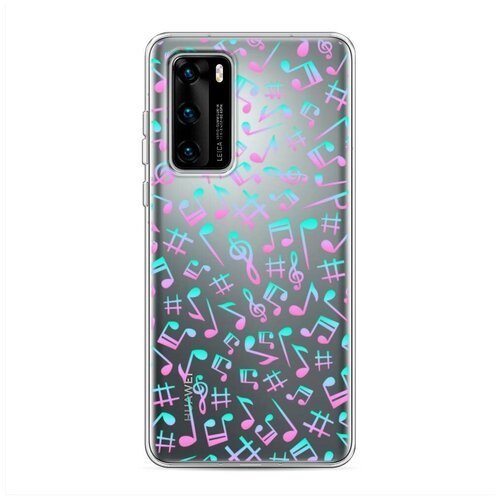 Силиконовый чехол Billie Eilish авокадо на Huawei P40 / Ху