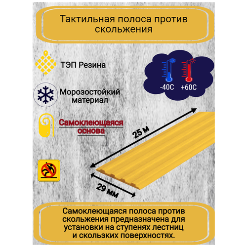 Самоклеящаяся резиновая тактильная полоса против скольжения,