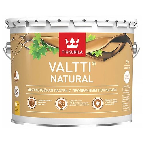 Ультрастройкая лазурь TIKKURILA Valtti Natural полуглянцевый