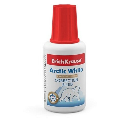 Жидкость корректирующая Erich Krause ARCTIC WHITE, 20 мл (10