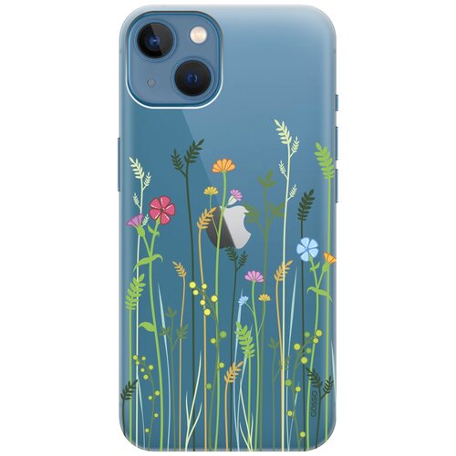 Силиконовый чехол на Apple iPhone 13 Mini / Эпл Айфон 13 мини с 3D принтом