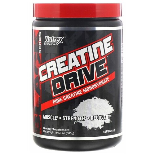 Креатин Nutrex Research, Creatine Drive, Unflavored, 10.58 oz (300 g