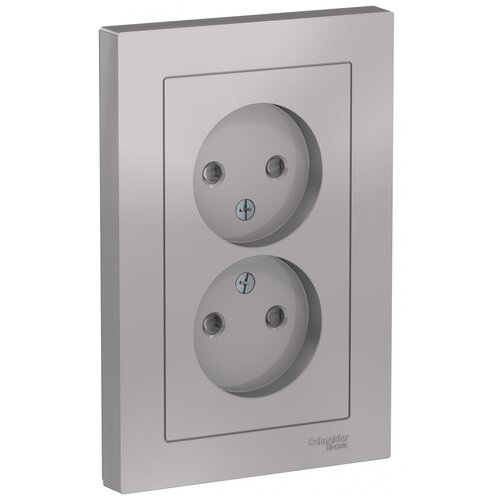 Розетка с рамкой Systeme Electric Atlas Design ATN000322 дво