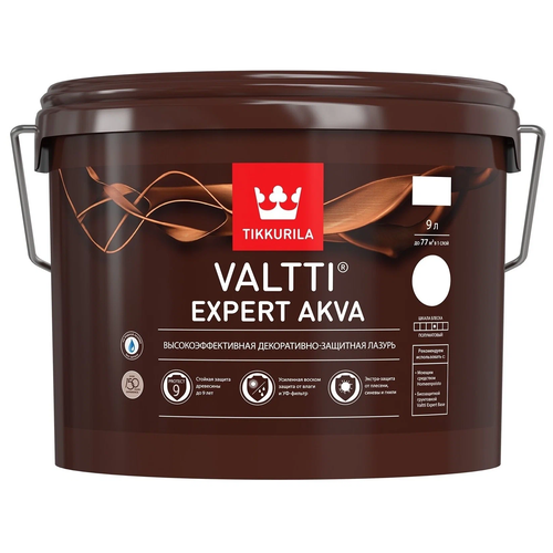 Tikkurila антисептик Valtti Expert Akva, 9 кг, 9 л, белый