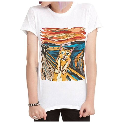Футболка Dream Shirts Крик Котика / Эдвард Мунк / Женская Бе