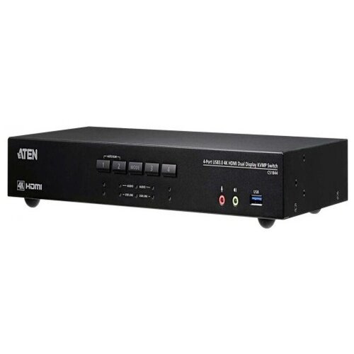 ATEN 4-Port USB3.0 4K HDMI Dual Display KVMP Switch