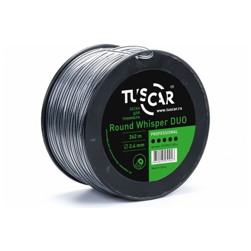 Леска для триммера TUSCAR Round Whisper DUO Professional, 2.