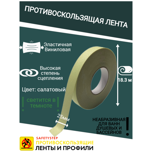 Противоскользящая лента Anti Slip Tape, неабразивная, фотолю