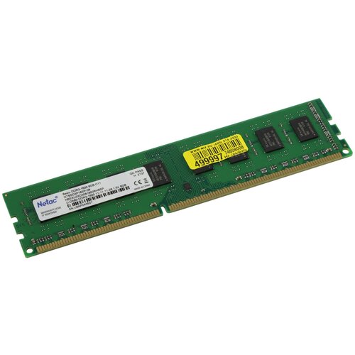 Модуль памяти DDR3 8Gb 1600MHz Netac Basic (ntbsd3p16sp-08) 