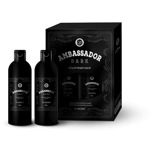 Подарочный набор COMPLIMENT Q.P. Ambassador Dark №1121: Шамп