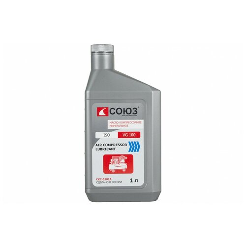 Масло для компрессоров Масло СОЮЗ компрессорное 1л AIR COMPRESSOR LUBRICANT, VG100,