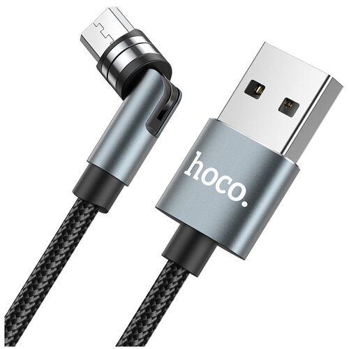 Аксессуар Hoco U94 Universal Rotating USB - MicroUSB 1.2m Bl