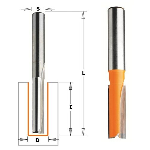 Фреза концевая CMT пазовая D=8,0 I=31,7 S=8,0 L=60,0