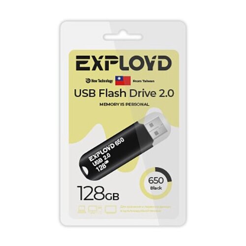 USB Flash Drive 128Gb - Exployd 650 EX-128GB-650-Black