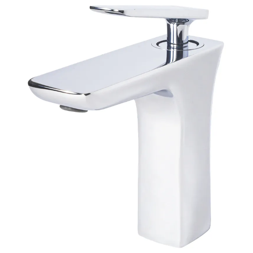 Cмеситель для раковины Grocenberg GB1001N-WC White/Chrome