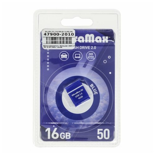 Флешки Без бренда Флешка OltraMax 50, 16 Гб, USB2.0, чт до 1