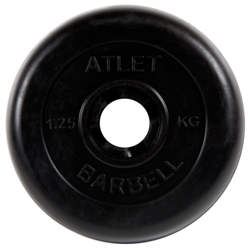 Диск MB Barbell MB-AtletB26 1.25 кг 1.3 кг 1 шт. 50 см 40 см черный