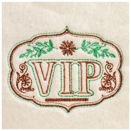 Банная шапка с вышивкой VIP