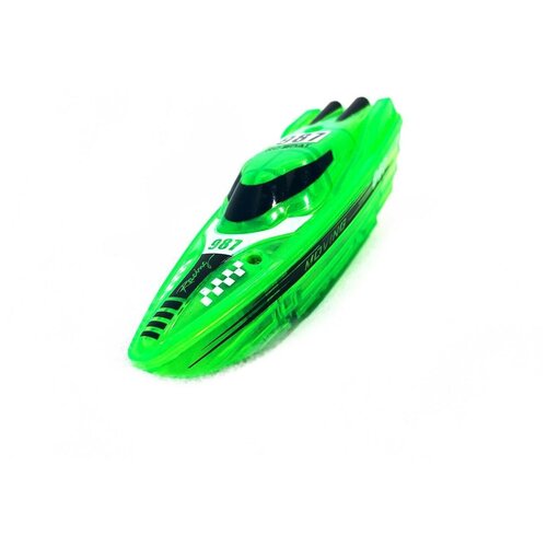 Мини катер на радиоуправлении Mini boat 987 (8 см) Happy Cow RC987-Green