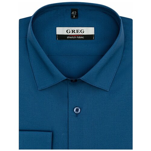 Рубашка мужская длинный рукав GREG 230/237/1261/ZN STRETCH, 