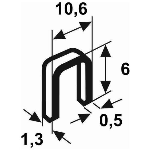 Скоба Rapid 140/6 (2М) для степлера, тип 140