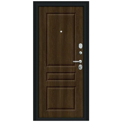 Входная дверь Bravo 205*96 Пик Букле черное/Dark Barnwood Ле