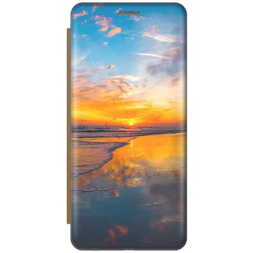 Чехол-книжка Закат на пляже на Apple iPhone 13 Pro Max / Эпл Айфон 13 Про Макс