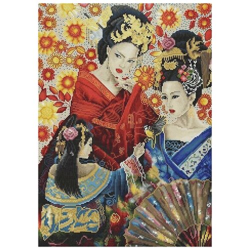 Набор для вышивания Letistitch Geisha Song, 38x27 см