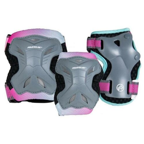 Комплект защиты Powerslide Kids Pro Girls Set Grey/Pink (US:
