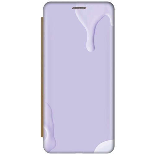 Чехол-книжка Сиреневая краска на Tecno Camon 18 / 18P / Техно Камон 18 / 18Р с