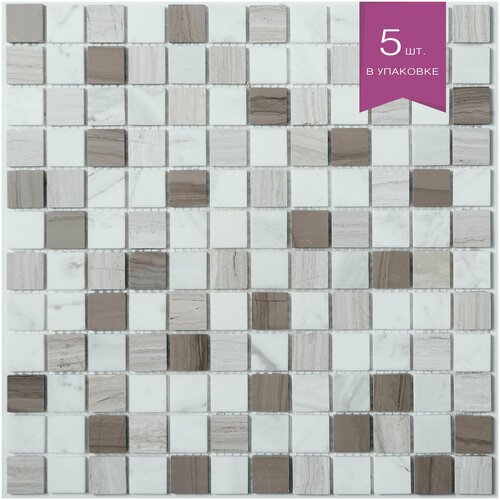 Мозаика каменная NS mosaic KP 745 298х298 чип 23x23 уп 5