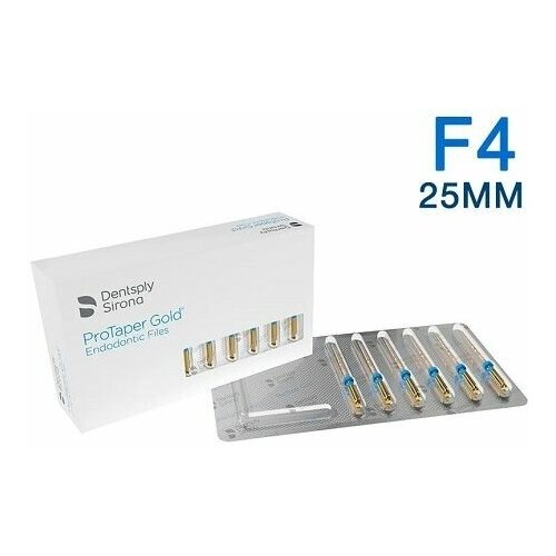 DENTSPLY SIRONA/Protaper Gold Машинные протейперы F4, длина 25