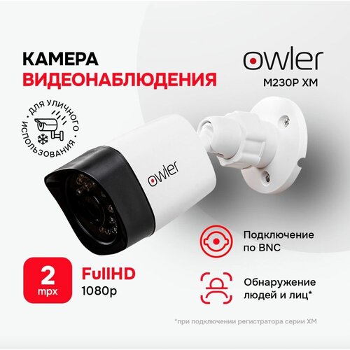 Камера видеонаблюдения Owler M230P XM (2.8) 2Мп мультиформатная