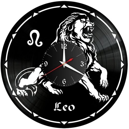 Настенные часы из виниловой пластинки Знаки зодиака/виниловые/из винила/часы