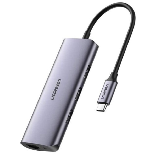 UGREEN. USB концентратор 4 в 1 (хаб), 3 x USB 3.0, RJ45