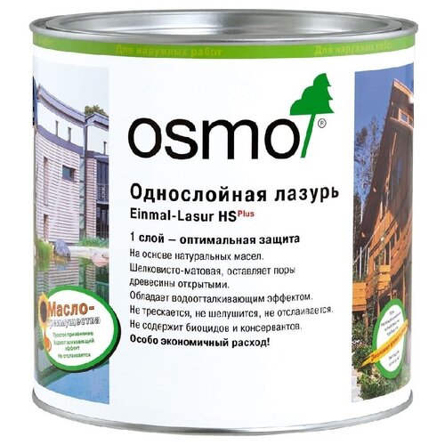 Однослойная лазурь для древесины, тик Osmo Осмо 9262 \