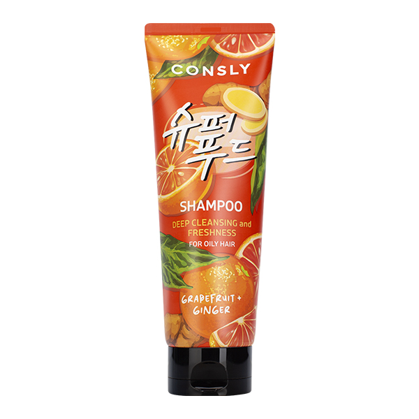 Шампуни Consly Grapefruit & Ginger Shampoo for Deep Cleansing & Freshness